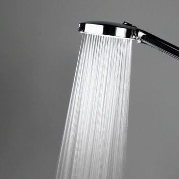 Душевая колонна FONTE на 3 потока с фикс.изливом и механическим смесителем, черный матовый