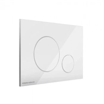 Кнопка управления для скрытых систем инсталляции, белый-глянец (круглая)