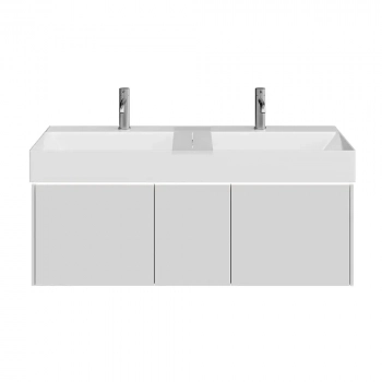 Тумба GRANDE подвесная 120, 3 ящика, архитектурный серый