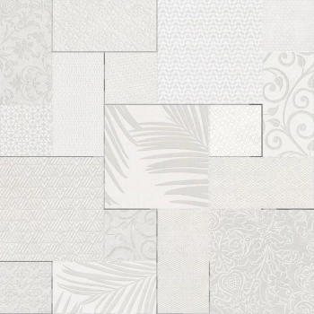 Панно Тассо белый матовый обрезной 60x60x0,9