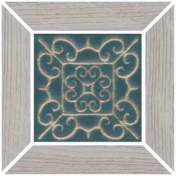 Вставка Тровазо наборный серый светлый матовый 13x13x0,9