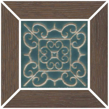 Вставка Тровазо наборный коричневый темный матовый 13x13x0,9