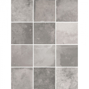 Спартель серый матовый 29,8х39,8 из 12 частей 9,8x9,8x0,7