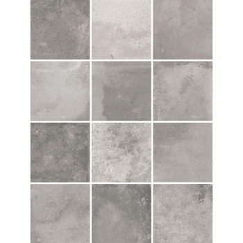 Спартель серый матовый 29,8х39,8 из 12 частей 9,8x9,8x0,7