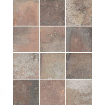 Спартель микс матовый 29,8х39,8 из 12 частей 9,8x9,8x0,7