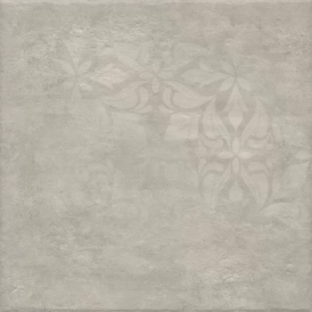 Хадду серый светлый матовый декорированный 40,2x40,2x0,8