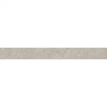 Плинтус Портленд серый светлый матовый обрезной 80x9,5x0,9