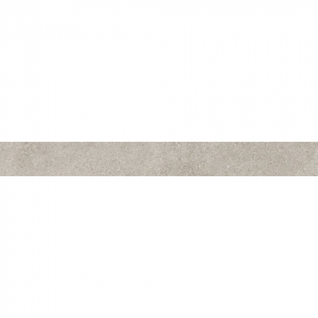 Плинтус Портленд серый светлый матовый обрезной 80x9,5x0,9