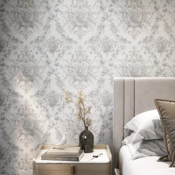 Обои виниловые Эдем мотив, серый светлый