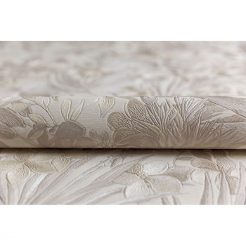 Обои KERAMA MARAZZI арт.KM5902 Джангл мотив, бежевый виниловые на флизелиновой основе 10,05м x 1,06м