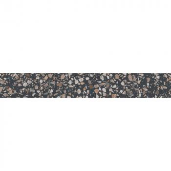 Плинтус Бричиола чёрный матовый обрезной 60x9,5x0,9