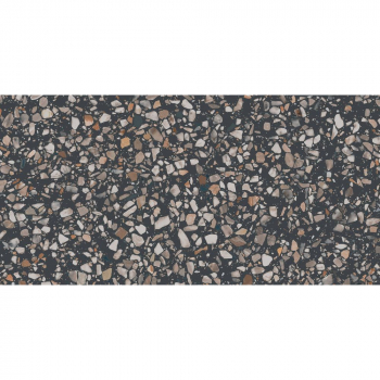 Ступень фронтальная клееная Бричиола чёрный матовый обрезной 33x60x0,9