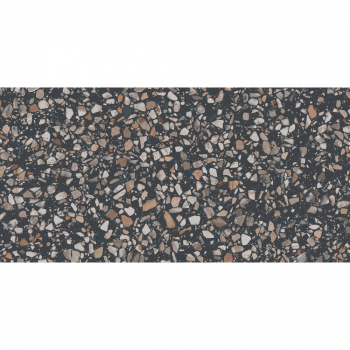 Ступень фронтальная клееная Бричиола чёрный матовый обрезной 33x60x0,9