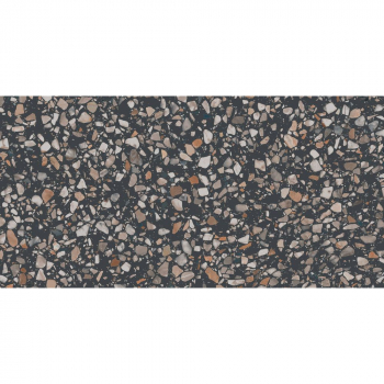 Ступень фронтальная клееная Бричиола чёрный матовый обрезной 33x60x0,9