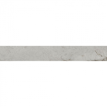 Плинтус Ифран серый светлый матовый обрезной 60x9,5x0,9