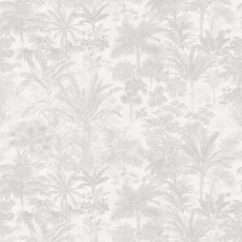 Обои виниловые Оазис мотив, cерый, белый