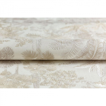 Обои KERAMA MARAZZI арт.KM6202 Оазис мотив, бежевый, белый виниловые на флизелиновой основе 10,05м x 1,06м