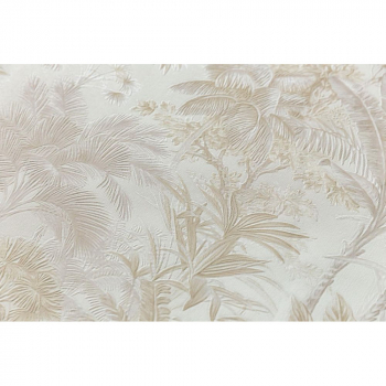 Обои KERAMA MARAZZI арт.KM6202 Оазис мотив, бежевый, белый виниловые на флизелиновой основе 10,05м x 1,06м