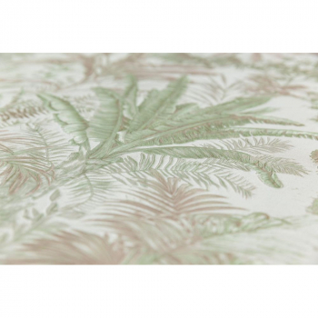 Обои виниловые Оазис мотив, бежевый, зелёный