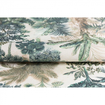 Обои KERAMA MARAZZI арт.KM6205 Оазис мотив, тёмный зелёный виниловые на флизелиновой основе 10,05м x 1,06м