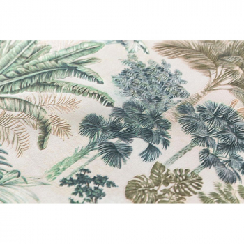 Обои KERAMA MARAZZI арт.KM6205 Оазис мотив, тёмный зелёный виниловые на флизелиновой основе 10,05м x 1,06м