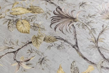 Обои виниловые Оранжерея мотив, серый