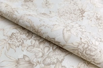 Обои виниловые Азулежу мотив, бежевый