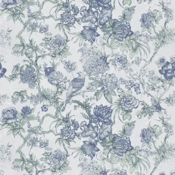 Обои виниловые Азулежу мотив, светло-голубой