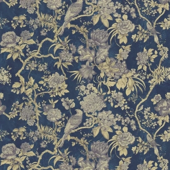 Обои виниловые Азулежу мотив, синий