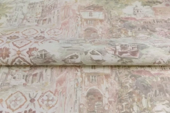 Обои виниловые Впечатление мотив, зеленый