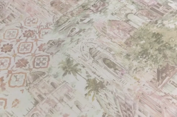 Обои виниловые Впечатление мотив, зеленый