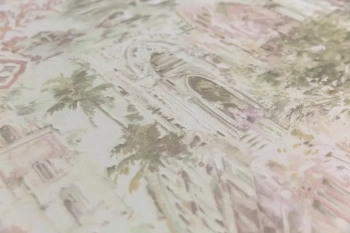 Обои виниловые Впечатление мотив, зеленый