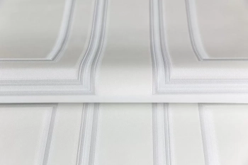 Обои виниловые Буазери мотив, белый