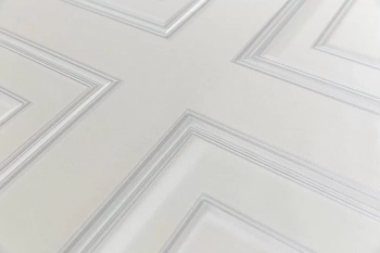 Обои виниловые Буазери мотив, белый