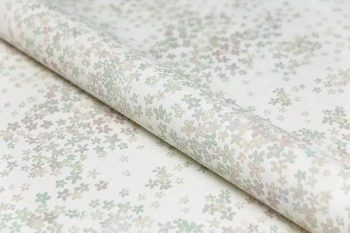 Обои виниловые на флизелиновой основе Апрель мотив 1, белый цветной