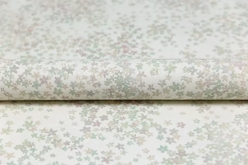 Обои виниловые на флизелиновой основе Апрель мотив 1, белый цветной