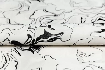 Обои виниловые на флизелиновой основе Галатея база универсальная, белый чёрный