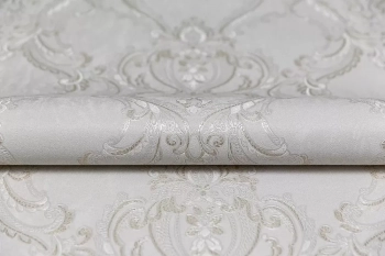 Обои виниловые на флизелиновой основе Ориент мотив, серый светлый