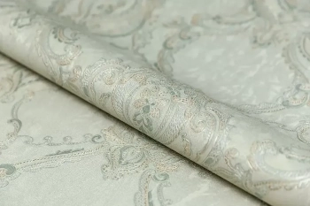 Обои виниловые на флизелиновой основе Ориент мотив, зелёный