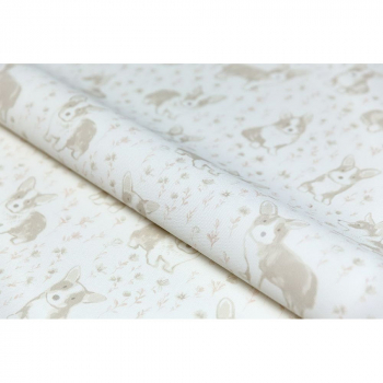 Обои виниловые Уик-энд мотив, бежевый корги