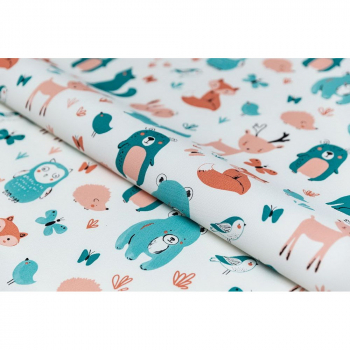 Обои виниловые Уик-энд мотив, оранжево-синий животные