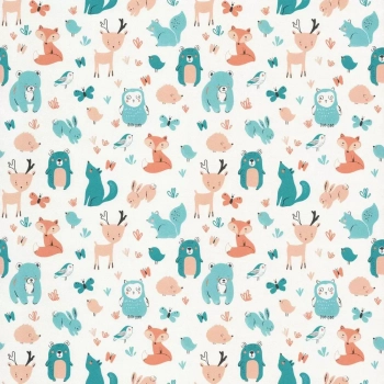 Обои виниловые на флизелиновой основе Уик-энд мотив, оранжево-синий животные