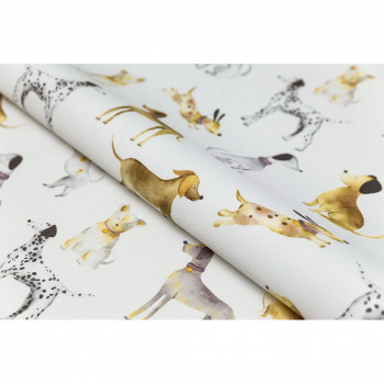 Обои виниловые Уик-энд мотив, серый собачки