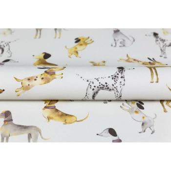 Обои виниловые Уик-энд мотив, серый собачки