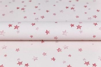 Обои виниловые на флизелиновой основе Уик-энд мотив, розовый звезды