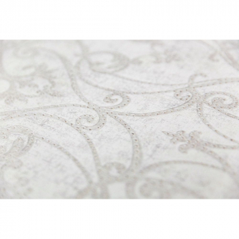 Обои виниловые Дамаск мотив, белый