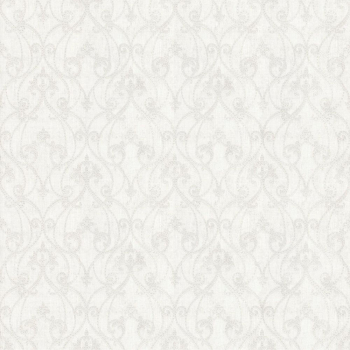 Обои виниловые Дамаск мотив, белый