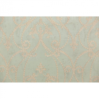 Обои виниловые Дамаск мотив, зелёный