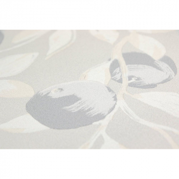 Обои виниловые Шафран мотив, серый, апельсины