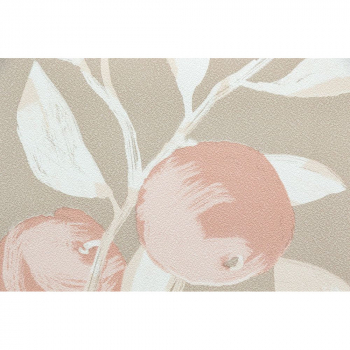 Обои виниловые Шафран мотив, бежевый, апельсины